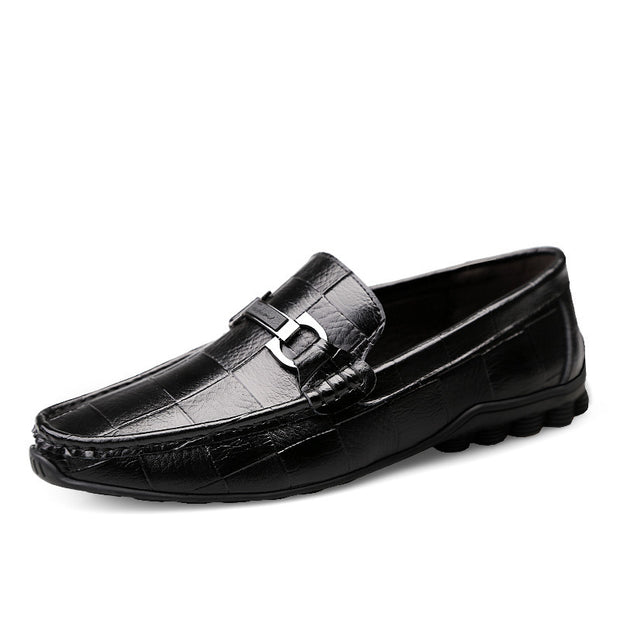 Men Leather Casual Loafers Shoes