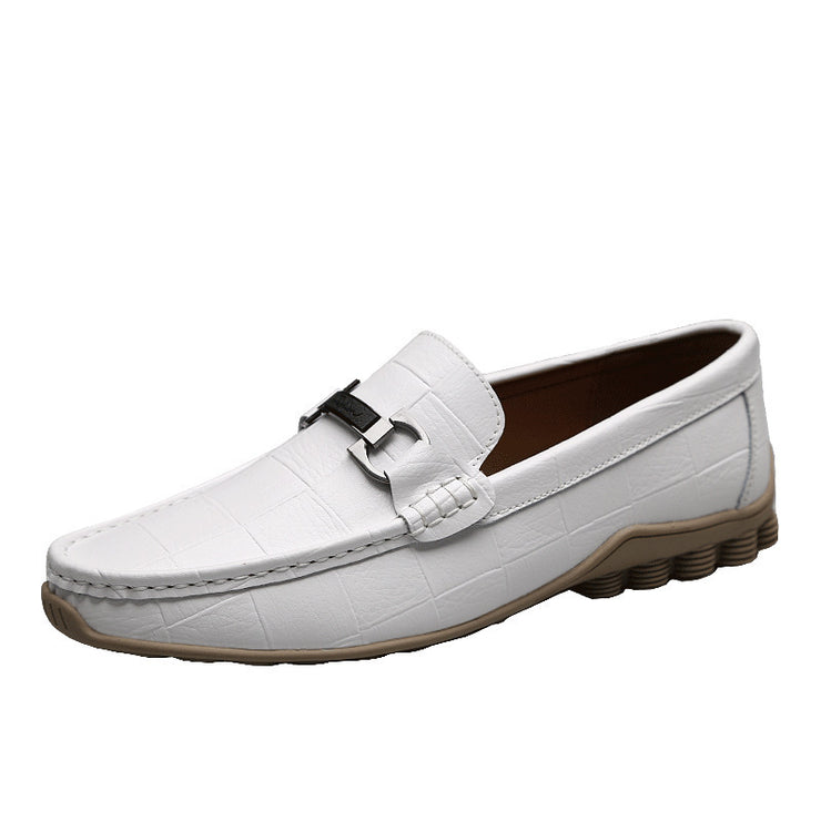 Men Leather Casual Loafers Shoes