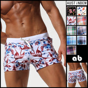 Double pocket men's swimming trunks