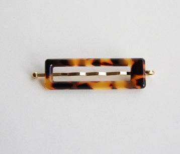 leopard pattern side clips