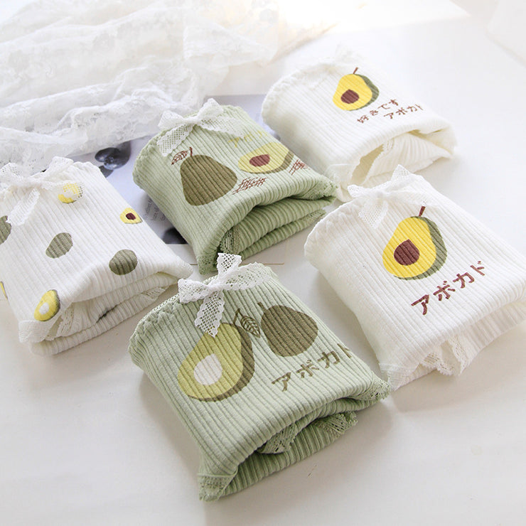 Woman Avocado Cotton Underwear