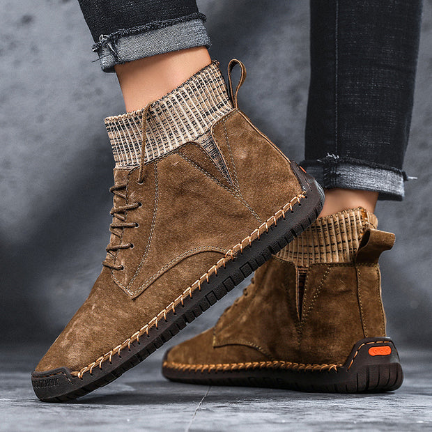 High-top retro ankle boots