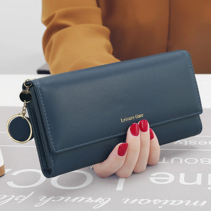 Women Multi-functional wallet Purse Fresh PU leather C