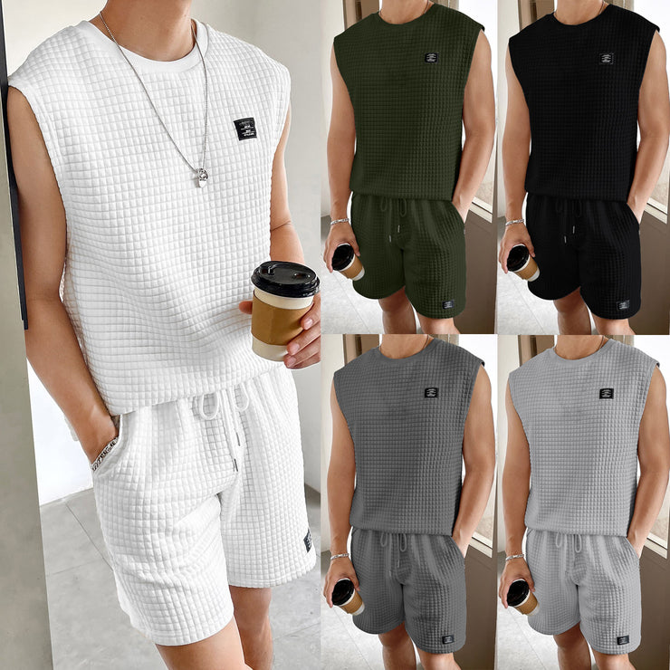 Men's Sport Sleeveless Two-piece Set