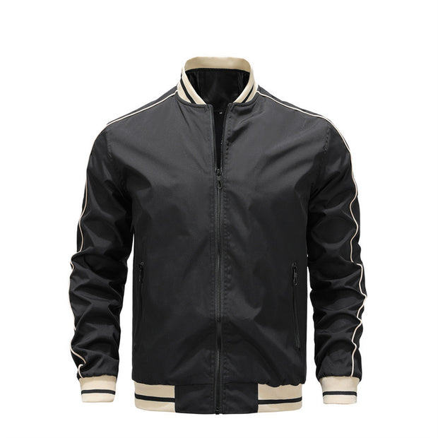 Baseball Loose Fashion Polyester Jacket Men