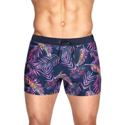 Zippered Swim Shorts With Pockets