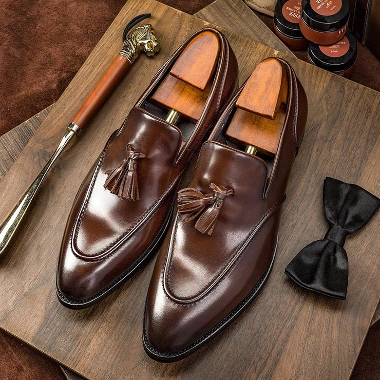 Men Tassel Leather Shoes