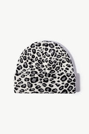 Leopard Pattern Cuffed Beanie