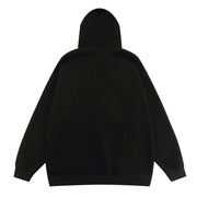 Letter Graffiti Puff Hoodies For Men