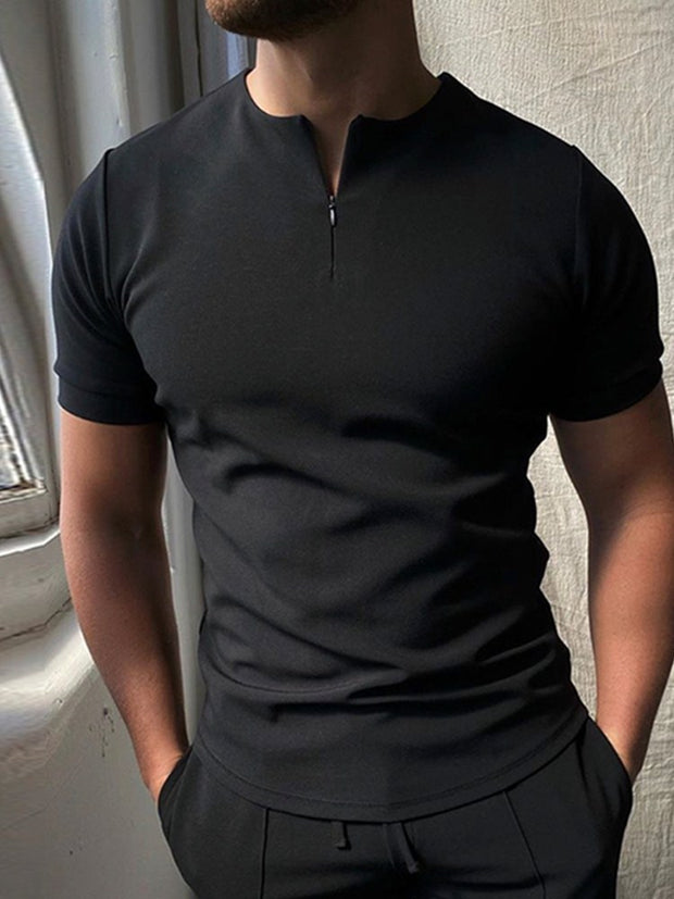 Men Solid Short Sleeved polo