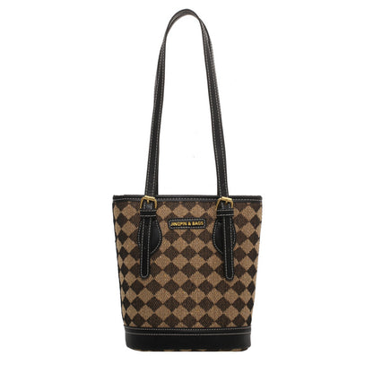 Shoulder Bag Stitching Bucket Bag