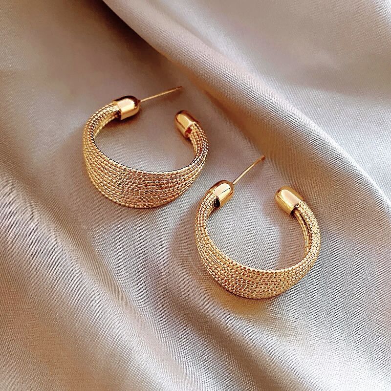 Super Flash Geometric Diamond Long Earrings