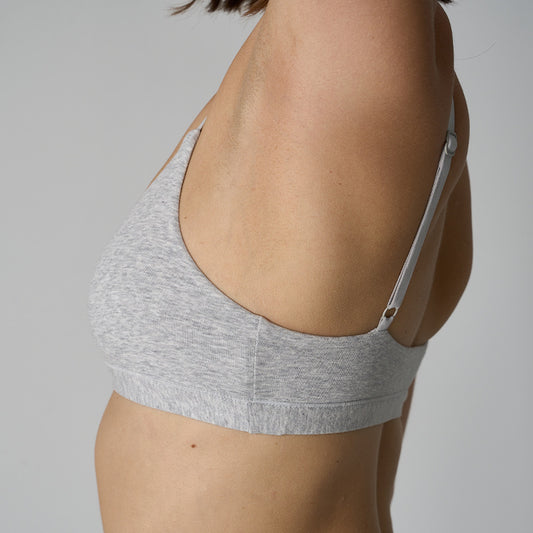 Cotton Scoop Bralette Home wireless bra