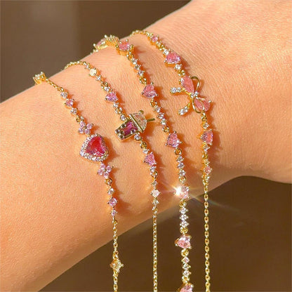 Crystal Blush bracelets