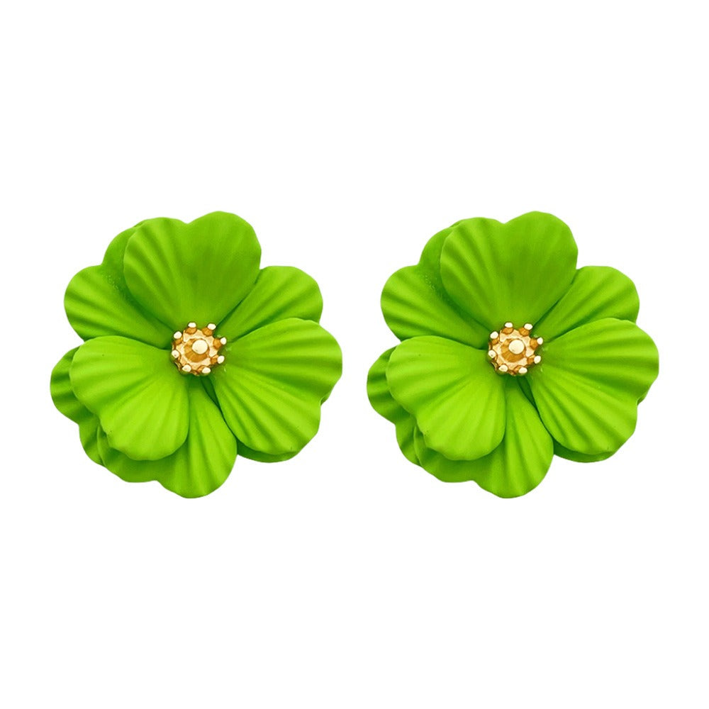 Forest style small flower earrings