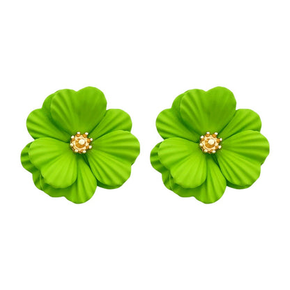 Forest style small flower earrings