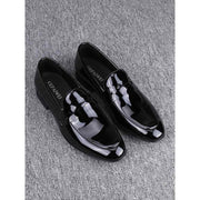 Glossy Slip-on Casual loafers Leather Shoes