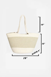 Fame Braid Pattern Beach Tote Bag