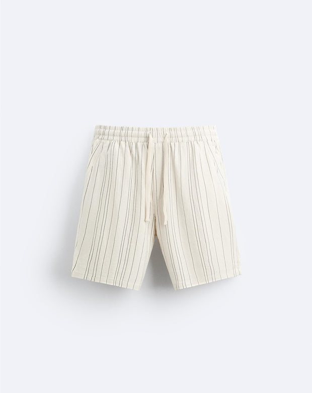 Viscose Linen Blended Casual Shorts