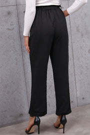 Perfee Belted Paperbag Waist Pants