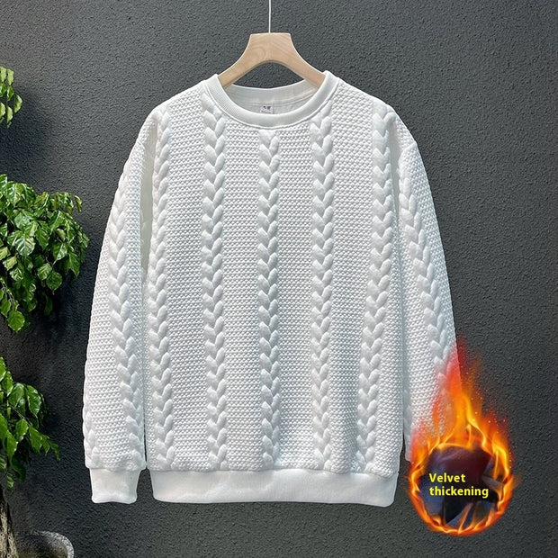 High Sense  Fashion Brand Brushed Men Sweater