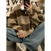 Men's Vintage Stripe Knitwear Coat