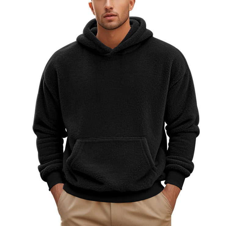 New Men's Double-sided Velvet Loose Hoodies