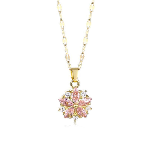 Crystal Snowflake Women Necklace