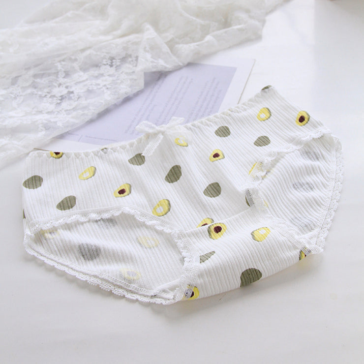 Woman Avocado Cotton Underwear