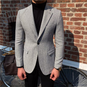 Thick And Textured Blazer For Men