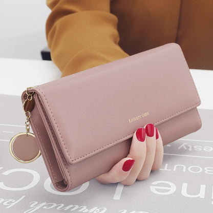 Women Multi-functional wallet Purse Fresh PU leather C