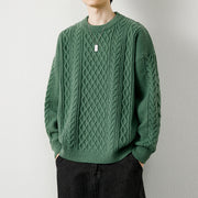 Weave Round Neck Sweater For Men