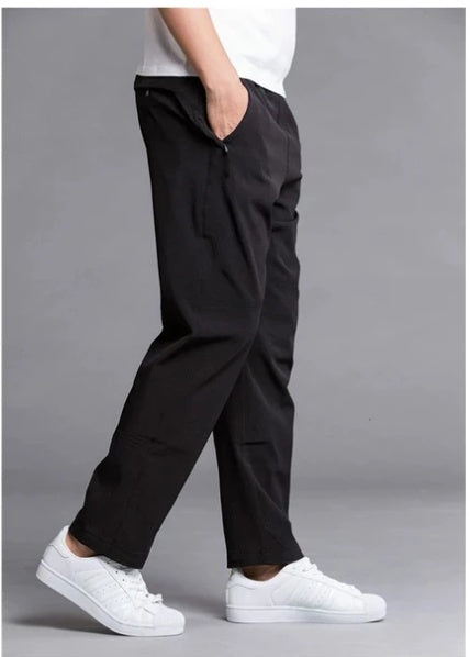 Loose straight thin sports pants men