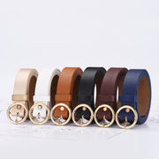 Women's Versatile Round Buckle Belt