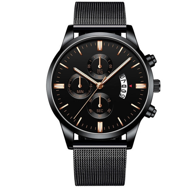 Luxur Mesh Band Quartz Watch For Men