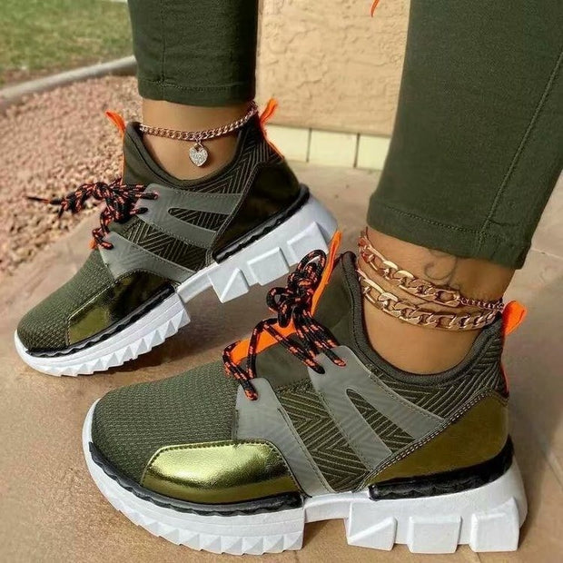 Women's Cross Strap Sneakers