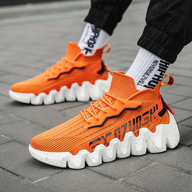 Men's lightweight platform casual sneakers