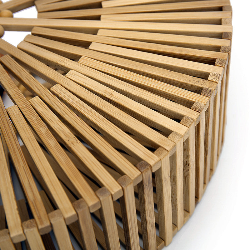 Bamboo Top Handle beach Bag