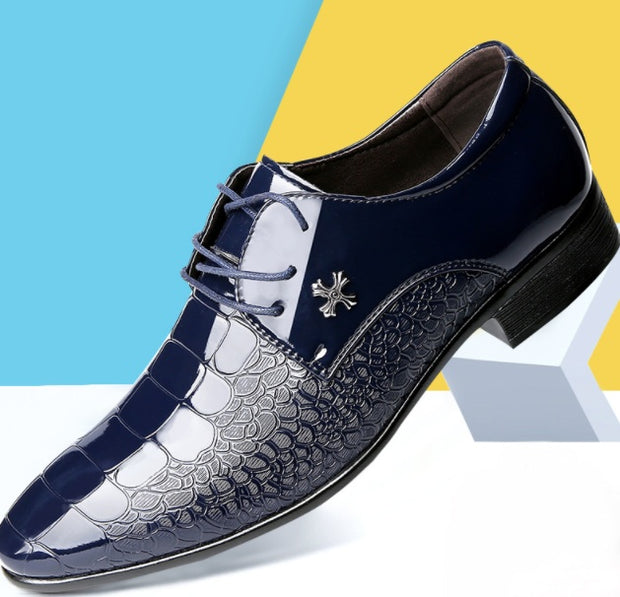 Shiny Lace-Up Dress Shoes