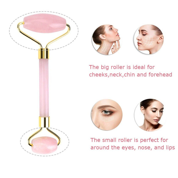 Woman Rolling Face Massager