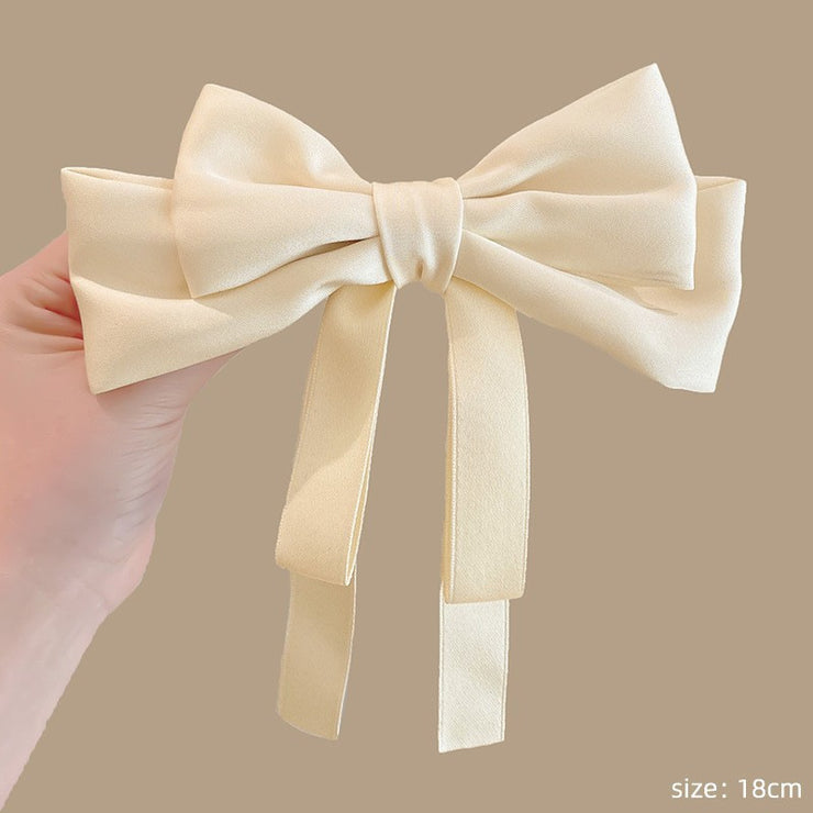 Women's Mesh Spring Bow Clip