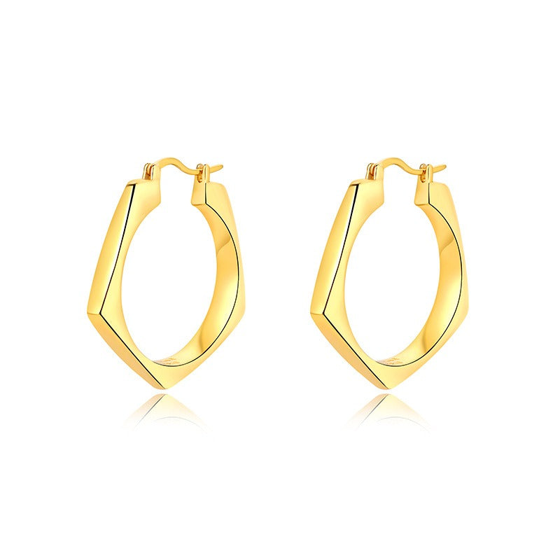 Modern Geometric Drop Earrings