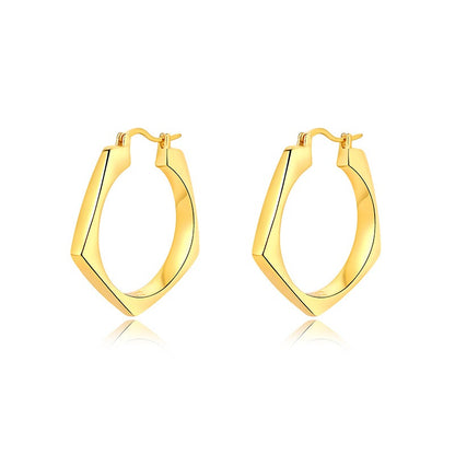 Modern Geometric Drop Earrings