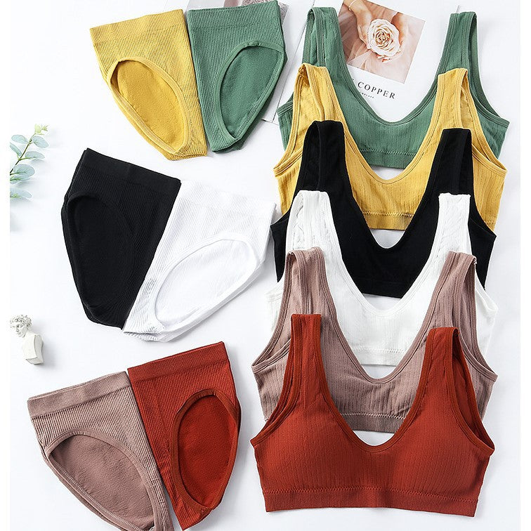 VelvetTouch Padded Bra & Low-Waist underwear set