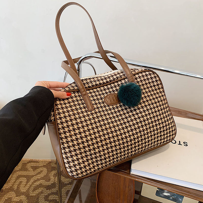 Commuter Houndstooth  Bag