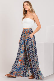 SAGE + FIG Bohemian Multi Geo Print Wide Leg Pants