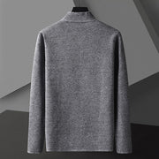 Pocket Stand Collar Cardigan For Men