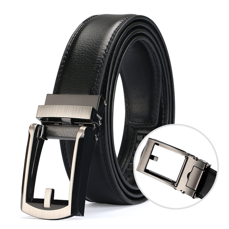 Two-layer Buckle Men's Belt