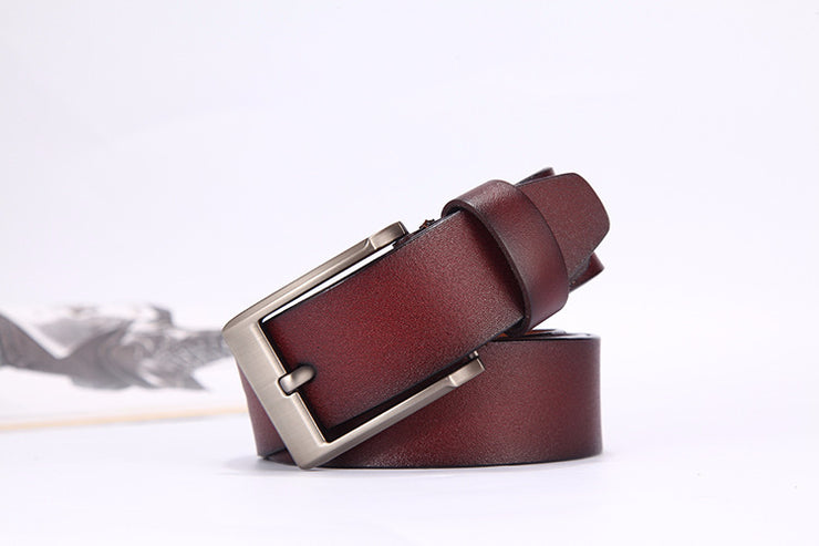 Simple Men's Leather Belt