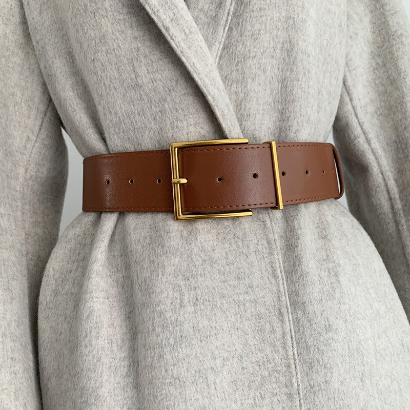 wide waist seal needle buckle  belt